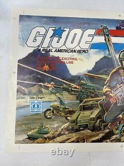 HASBRO GI Joe ARAH Store Display Proof Sheet Art 1982 26.5x17 vintage Prototype