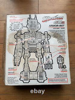 Hasbro G. I. Joe 1993 Star Brigade Armor-Bot with Hawk Figure Action Force boxed