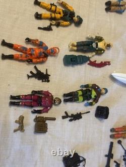 Hasbro G. I. Joe Lot Vehicles & Action Figures with Accessories & Various Parts