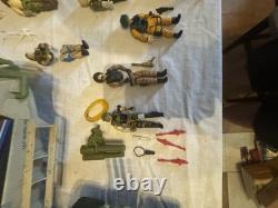 Hasbro G. I. Joe Lot Vehicles & Action Figures with Accessories & Various Parts