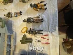 Hasbro G. I. Joe Lot Vehicles & Action Figures with Accessories & Various Parts