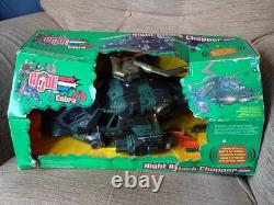 Hasbro GI Joe vs Cobra Night Attack Chopper boxed unused 2002 WORN BOX