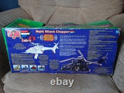 Hasbro GI Joe vs Cobra Night Attack Chopper boxed unused 2002 WORN BOX