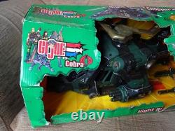 Hasbro GI Joe vs Cobra Night Attack Chopper boxed unused 2002 WORN BOX