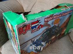 Hasbro GI Joe vs Cobra Night Attack Chopper boxed unused 2002 WORN BOX