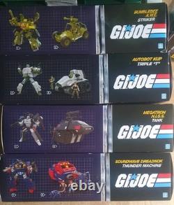 Hasbro Transformers X G. I. JOE Collaboration X4 Collection BNIB Megatron Complete