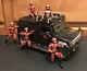 Lot G. I. Joe Cobra Crimson Guard Squad Leader 5 Figures with Steel Crusher Vehicle