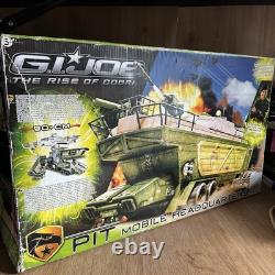 New Open Box G. I. Joe The Rise Of Cobra Pit Mobile Headquarters & Figure