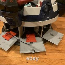 Original Vintage 1986 Hasbro GI Joe Cobra Terror Drome with Firebat Near Complete