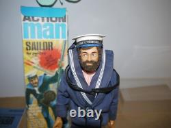Original Vintage Action Man Gi Joe Team Geyperman Sailor Figure Boxed