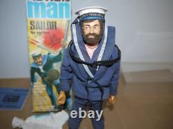 Original Vintage Action Man Gi Joe Team Geyperman Sailor Figure Boxed