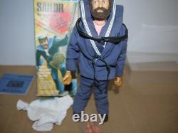 Original Vintage Action Man Gi Joe Team Geyperman Sailor Figure Boxed