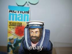 Original Vintage Action Man Gi Joe Team Geyperman Sailor Figure Boxed