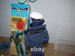 Original Vintage Action Man Gi Joe Team Geyperman Sailor Figure Boxed