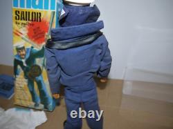 Original Vintage Action Man Gi Joe Team Geyperman Sailor Figure Boxed