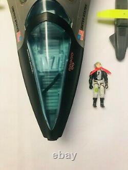 PHANTOM X-19 Stealth Fighter 1988 GI Joe Near Complete + Pilot Ghost Rider