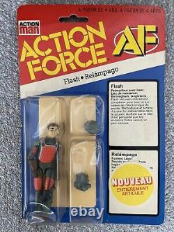 Palitoy Action Force AF Flash MOC Carded Palitoy Gi Joe Vintage RARE