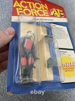 Palitoy Action Force AF Flash MOC Carded Palitoy Gi Joe Vintage RARE