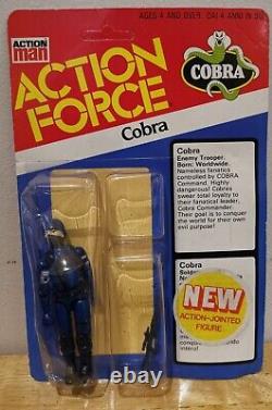 Palitoy Action Force Cobra Trooper & Officer MOC Palitoy Gi Joe 1983 Unpunched