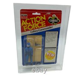 Palitoy Action Force GI Joe Cobra Commander MOC and with display case