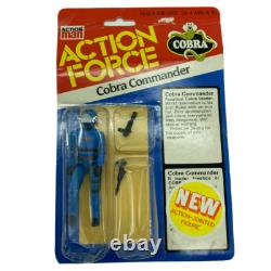 Palitoy Action Force GI Joe Cobra Commander MOC and with display case