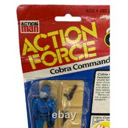 Palitoy Action Force GI Joe Cobra Commander MOC and with display case
