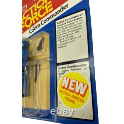 Palitoy Action Force GI Joe Cobra Commander MOC and with display case