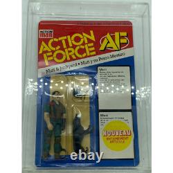 Palitoy Action Force GI Joe Mutt and Junkyard MOC and with display case 142