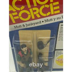 Palitoy Action Force GI Joe Mutt and Junkyard MOC and with display case 142