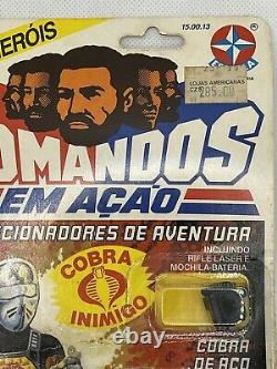 RARE 1986 Comandos Em Aco STEEL Cobra De MOC Estrela GI Joe arah VINTAGE afa MIP