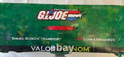 RARE! G. I. Joe Valor vs Venom Smoke Screen Transport and Cobra Ringneck 6 Figures