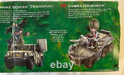 RARE! G. I. Joe Valor vs Venom Smoke Screen Transport and Cobra Ringneck 6 Figures