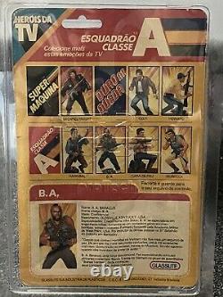 Rare 1983 MR. T a-team BA action figure MOC glasslite Argentina gi joe style