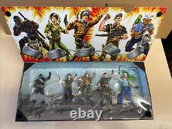 Rare GIJOE 5 Figure 25 Anniversary Set SNAKE EYES LADY JAYE HAWK FLINT SHIPWRECK