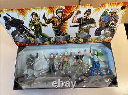 Rare GIJOE 5 Figure 25 Anniversary Set SNAKE EYES LADY JAYE HAWK FLINT SHIPWRECK