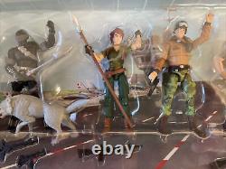 Rare GIJOE 5 Figure 25 Anniversary Set SNAKE EYES LADY JAYE HAWK FLINT SHIPWRECK