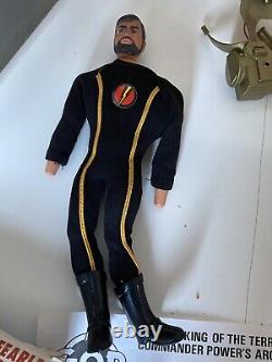 Rare Palitoy Commander Power boxed figure Black Jumpsuit Super Joe Commander