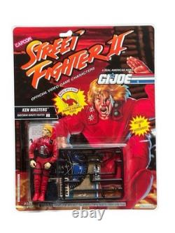 Rare Vintage 1990's G. I. JOE Street Fighter II Ken Masters Action Figure MOC