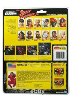 Rare Vintage 1990's G. I. JOE Street Fighter II Ken Masters Action Figure MOC