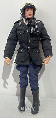 SCARCE VINTAGE FRENCH ACTION JOE/ACTION MAN GENDARMERIE OFFICER with MOTORBIKE