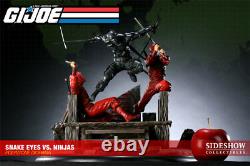 Sideshow G. I. Joe Snake Eyes Vs. Red Ninjas Polystone Diorama Exclusive Statue