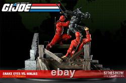 Sideshow G. I. Joe Snake Eyes Vs. Red Ninjas Polystone Diorama Exclusive Statue