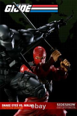 Sideshow G. I. Joe Snake Eyes Vs. Red Ninjas Polystone Diorama Exclusive Statue