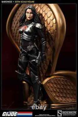 Sideshow Gi Joe Cobra Assassin Baroness Inteligence Officer 1/6 Scale Figure New