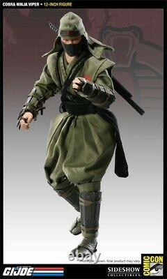 Sideshow SDCC Exclusive Cobra Viper Green Ninja 1/6 Scale 12 GI Joe Figure