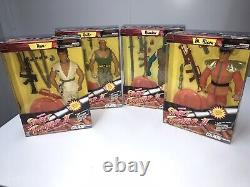 Street Fighter 2 12 G. I Joe Action Figures 1993 Capcom, Ryu Guile M Bison Blank