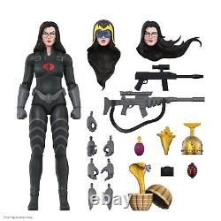 Super7 ULTIMATES! G. I. Joe Baroness in Black Suit 7 G. I. Joe Action Figure wi