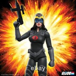 Super7 ULTIMATES! G. I. Joe Baroness in Black Suit 7 G. I. Joe Action Figure wi