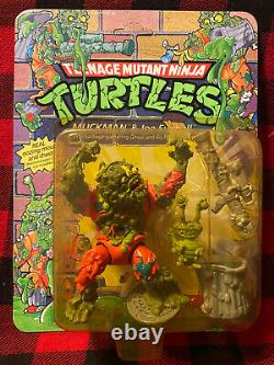 Teenage Mutant Ninja Turtles TMNT Muckman Joe E 1990 Playmates Action Figure NIB
