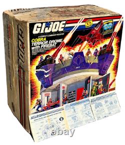 Terror Drome with BOX Firebat 3 BLUEPRINTS 100% COMPLETE GI Joe 1986 Hasbro
